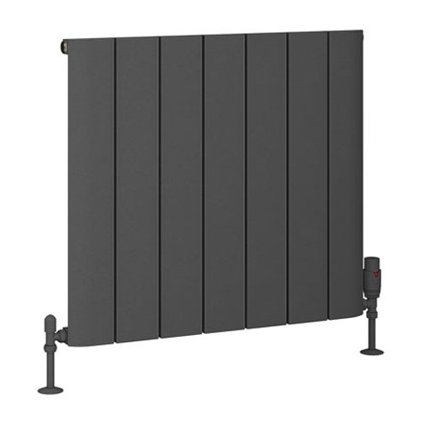 Peretti 600 x 660 Aluminium Radiator Matt Anthracite