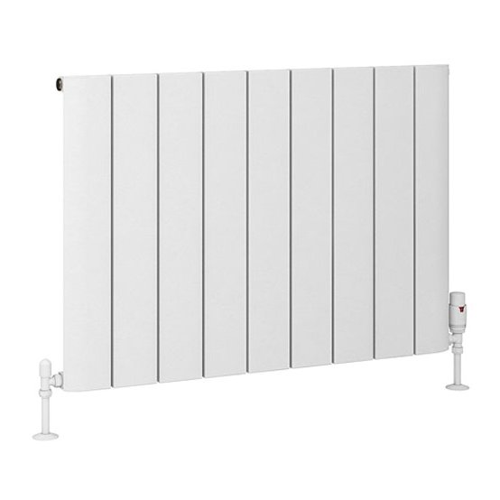 Peretti 600 x 850 Aluminium Radiator Matt White