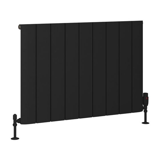 Peretti 600 x 850 Aluminium Radiator Matt Black