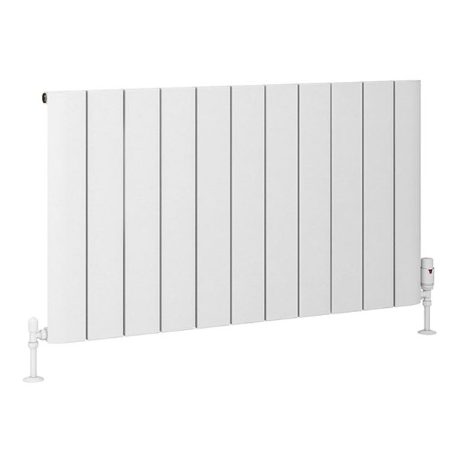 Peretti 600 x 1040 Aluminium Radiator Matt White