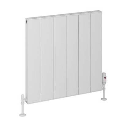 Vesima 600 x 603 Aluminium Radiator Matt White