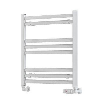 Velor 600 x 500 Aluminium Towel Rail Matt White