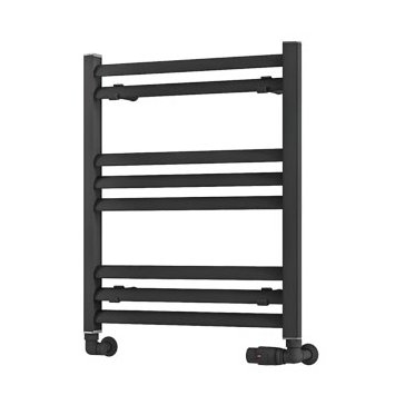 Velor 600 x 500 Aluminium Towel Rail Matt Anthracite
