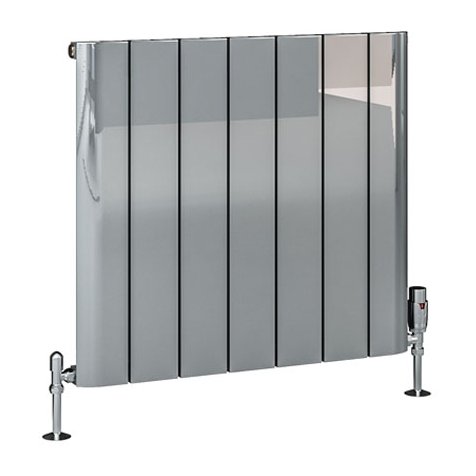 Peretti 600 x 660 Aluminium Radiator Polished Aluminium