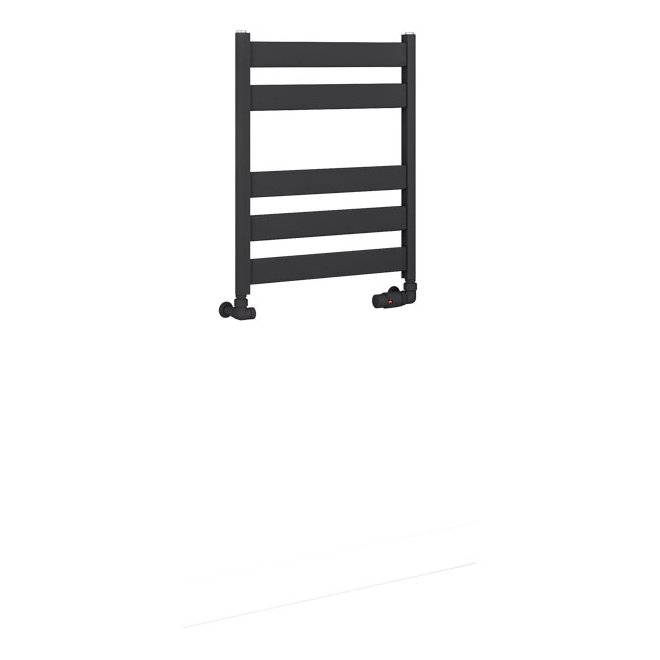 Pelago Aluminium Towel Rail 600x500mm Matt Anthracite