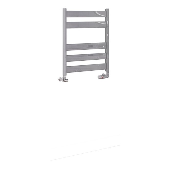 Pelago Aluminium Towel Rail 600x500mm Polished Aluminium