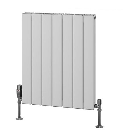Hadleigh 600 x 485 Aluminium Radiator Matt White
