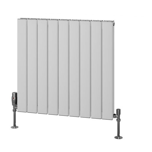 Hadleigh 600 x 625 Aluminium Radiator Matt White