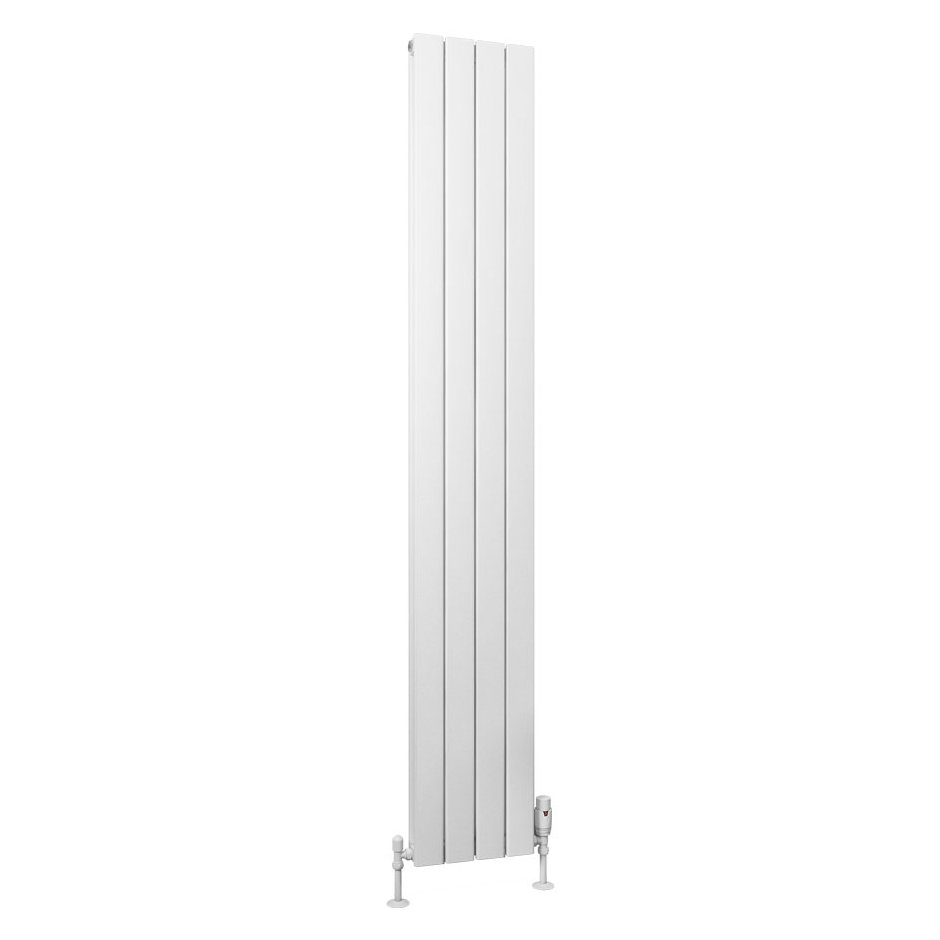 Hadleigh 1800 x 275 Aluminium Radiator Matt White