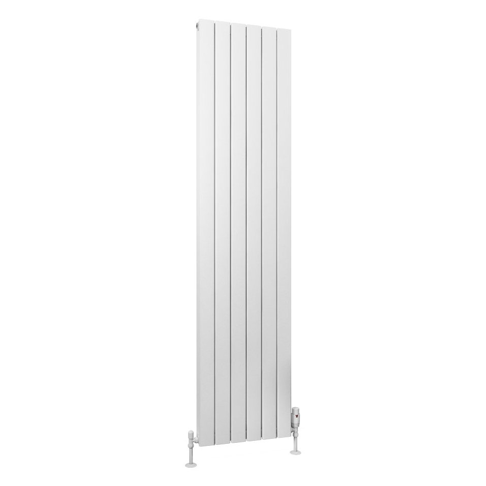 Hadleigh 1800 x 415 Aluminium Radiator Matt White