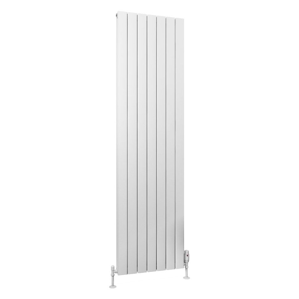 Hadleigh 1800 x 485 Aluminium Radiator Matt White