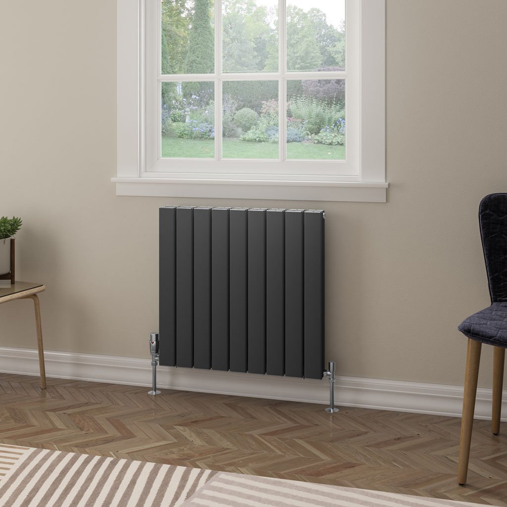 Hadleigh 600 x 625 Aluminium Radiator Matt Anthracite