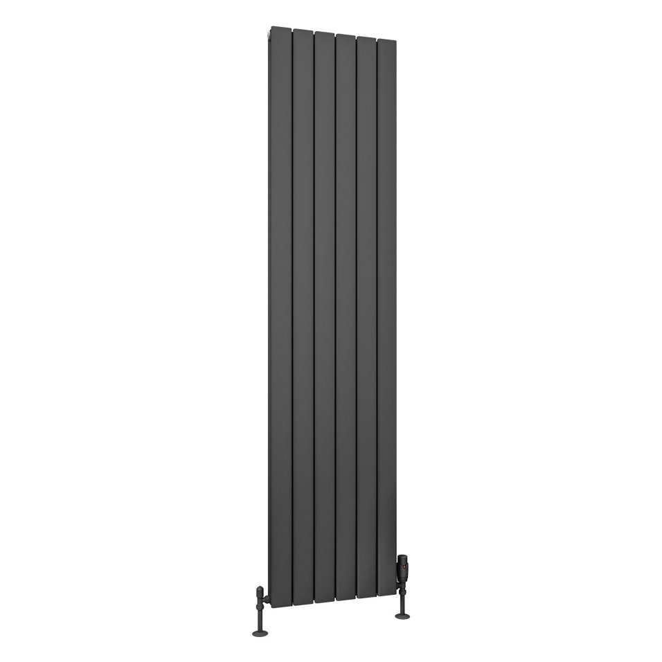 Hadleigh 1800 x 415 Aluminium Radiator Matt Anthracite