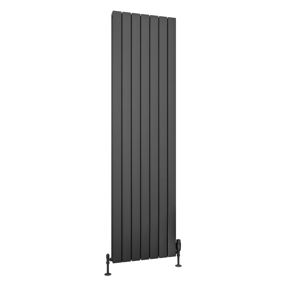 Hadleigh 1800 x 485 Aluminium Radiator Matt Anthracite