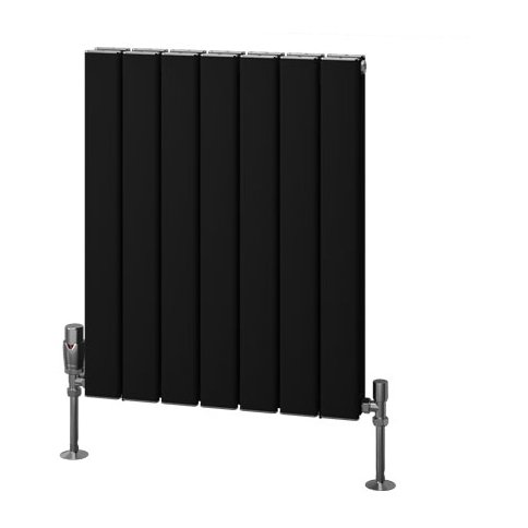Hadleigh 600 x 485 Aluminium Radiator Matt Black
