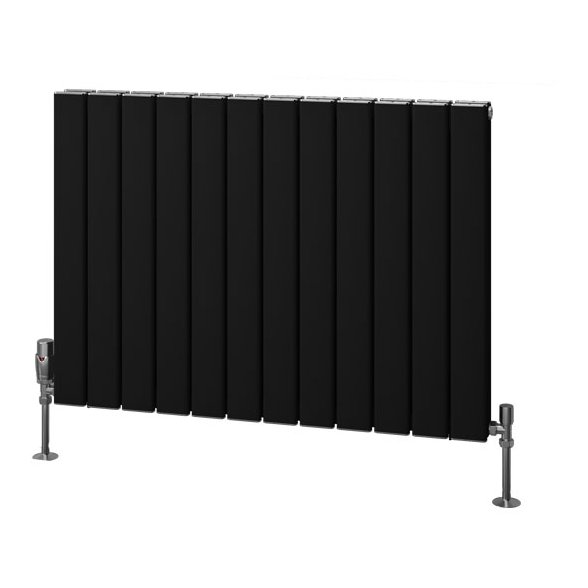 Hadleigh 600 x 835 Aluminium Radiator Matt Black