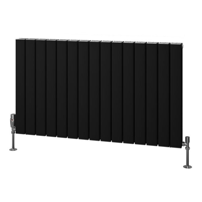 Hadleigh 600 x 1045 Aluminium Radiator Matt Black