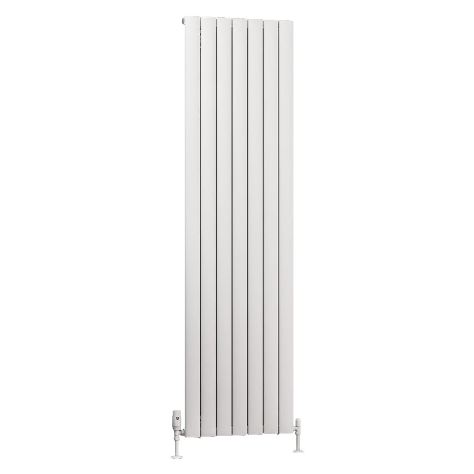 Sandhurst 1800 x 485 Aluminium Radiator Matt White