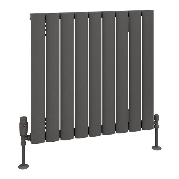Sandhurst 600 x 625 Aluminium Radiator Matt Anthracite