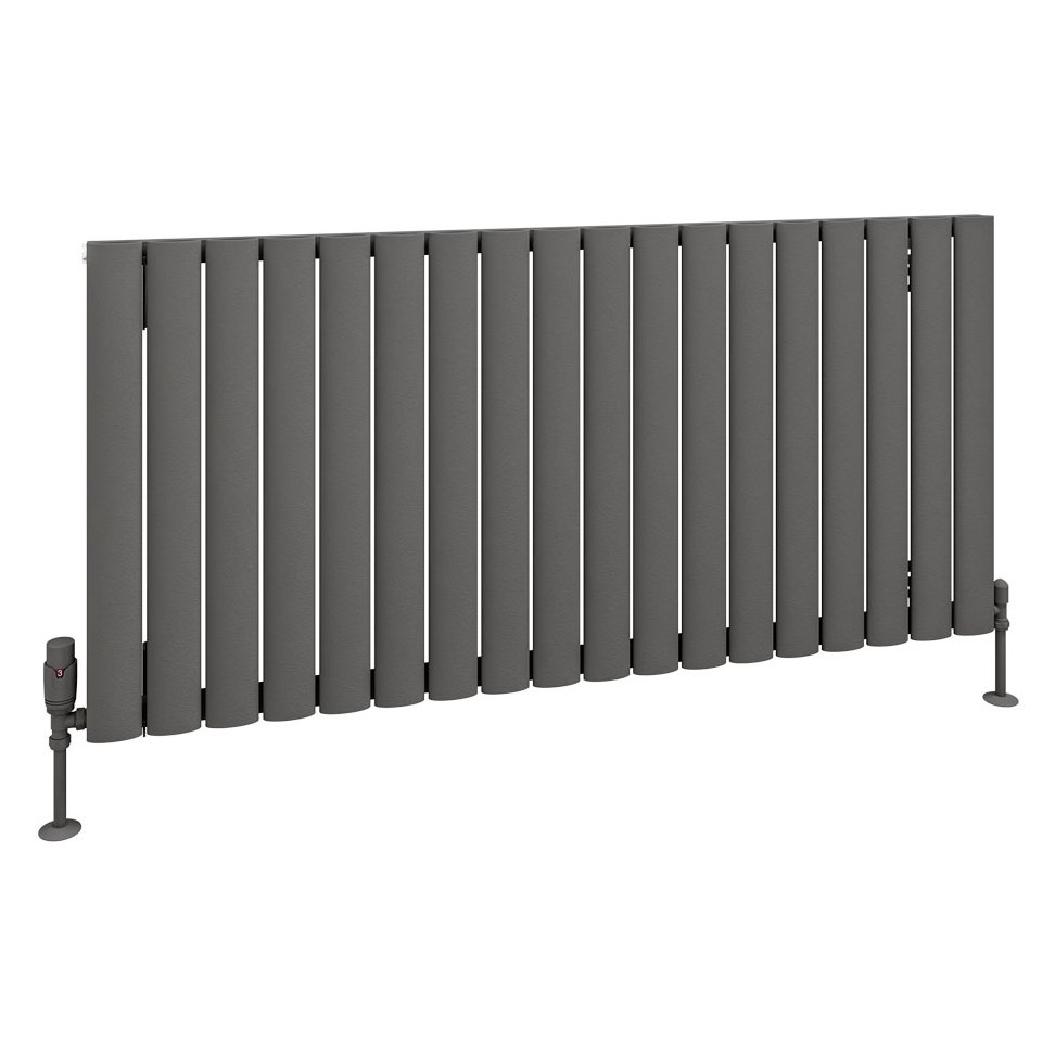 Sandhurst 600 x 1255 Aluminium Radiator Matt Anthracite