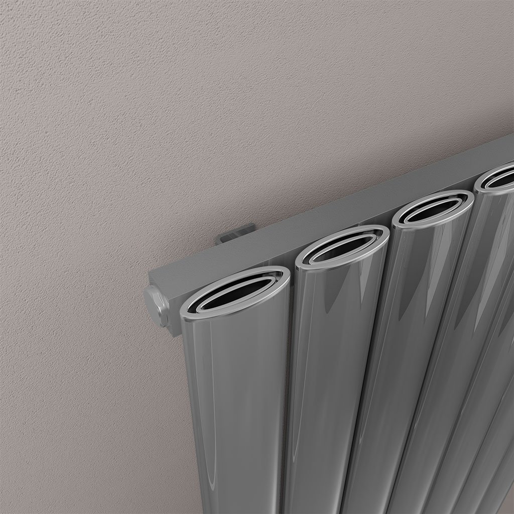 Sandhurst 1800 x 415 Aluminium Radiator Polished Aluminium