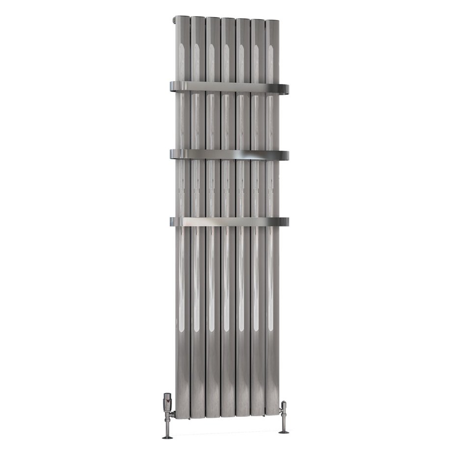 Sandhurst 1800 x 485 Aluminium Radiator Polished Aluminium