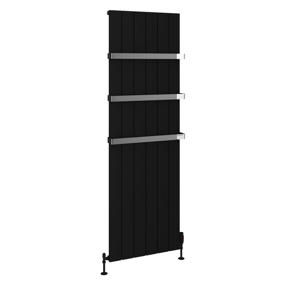 Rosano 1800 x 565 Aluminium Radiator Matt Black