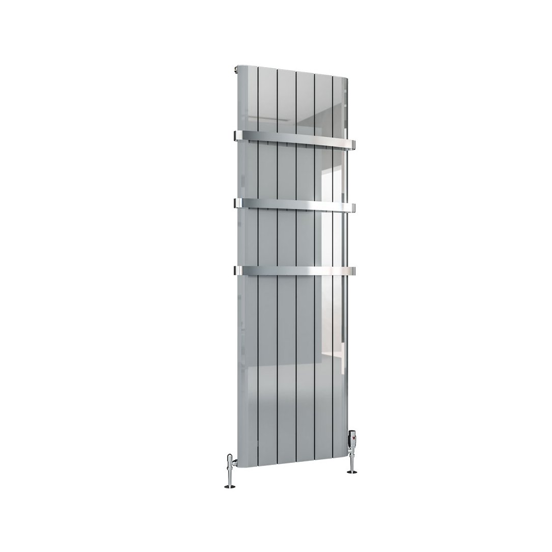 Peretti 1800 x 565 Aluminium Radiator Polished Aluminium