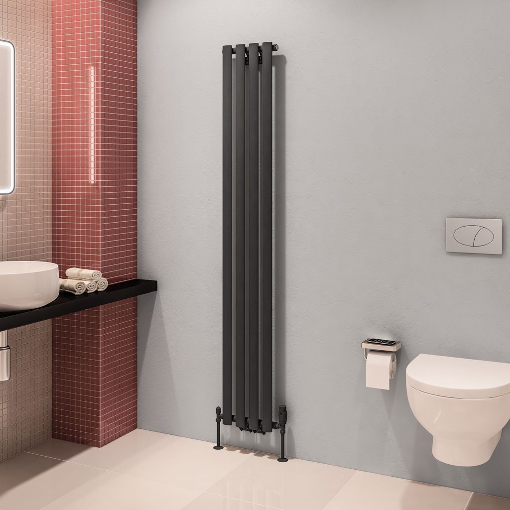 Tunstall 1800 x 280 Radiator Matt Anthracite