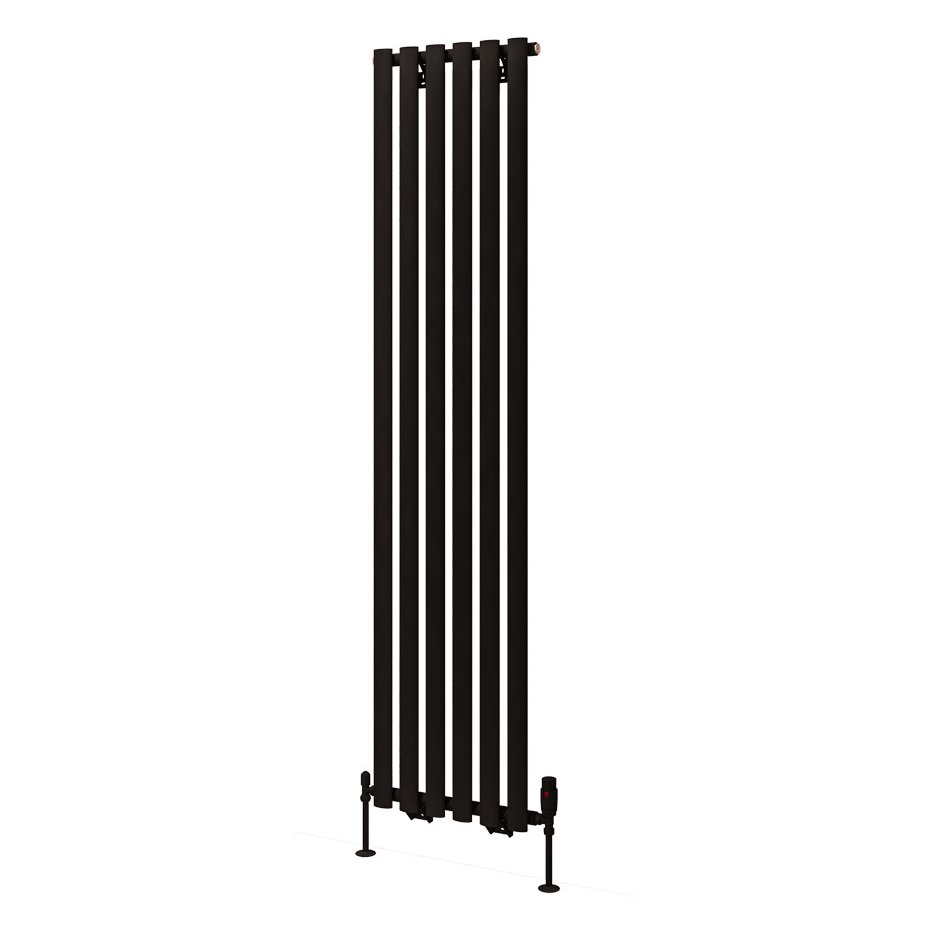 Tunstall 1800 x 420 Radiator Matt Black