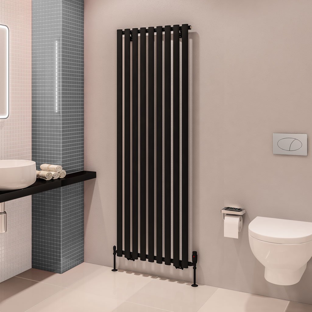 Tunstall 1800 x 630 Radiator Matt Black