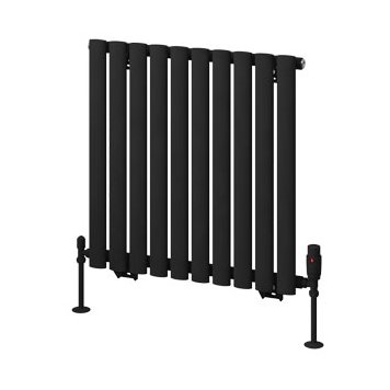Tunstall 600 x 589 Radiator Matt Black