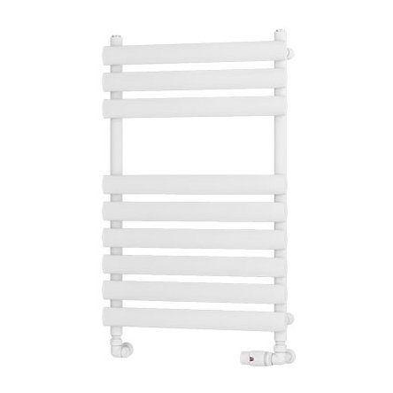 Tunstall 800 x 500 Towel Rail Matt White