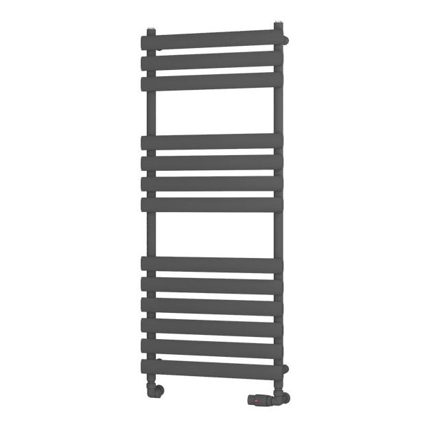 Tunstall 1200 x 500 Towel Rail Matt Anthracite