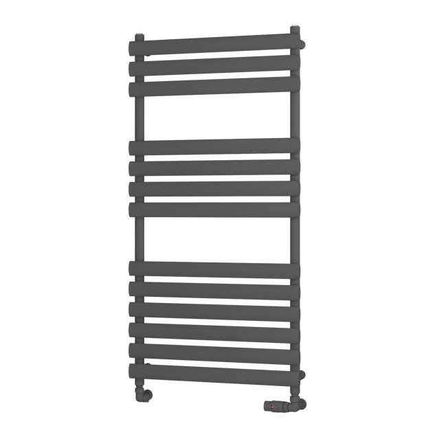 Tunstall 1200 x 600 Towel Rail Matt Anthracite