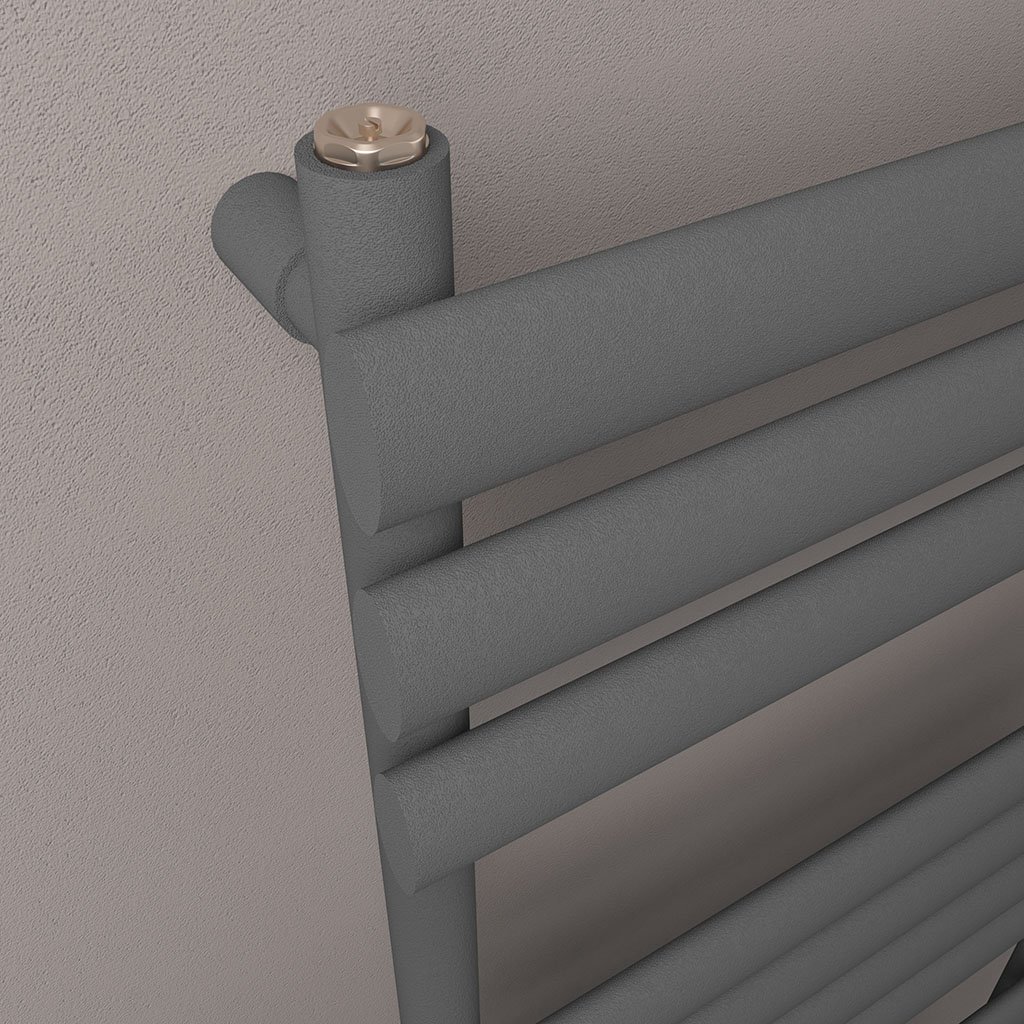 Tunstall 1200 x 600 Towel Rail Matt Anthracite