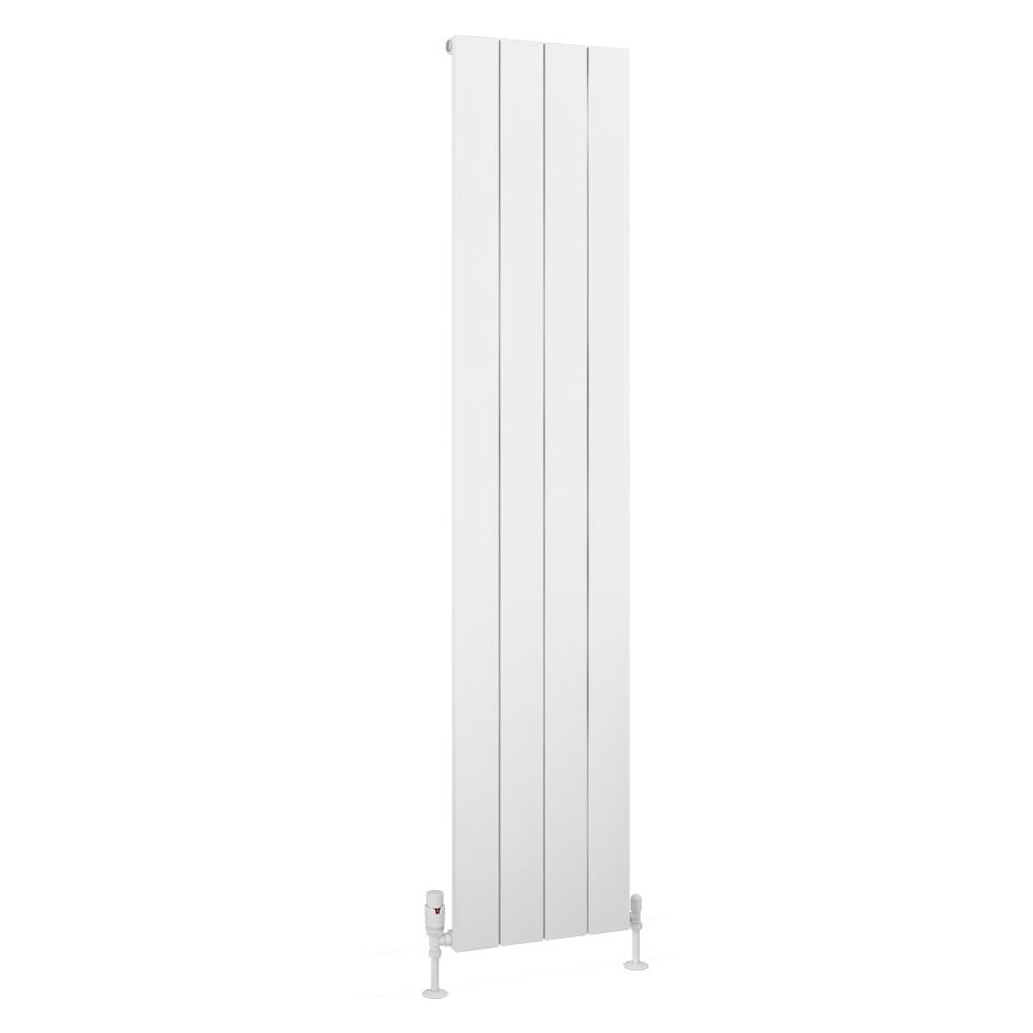 Charlton 1800 x 375 Aluminium Radiator Matt White