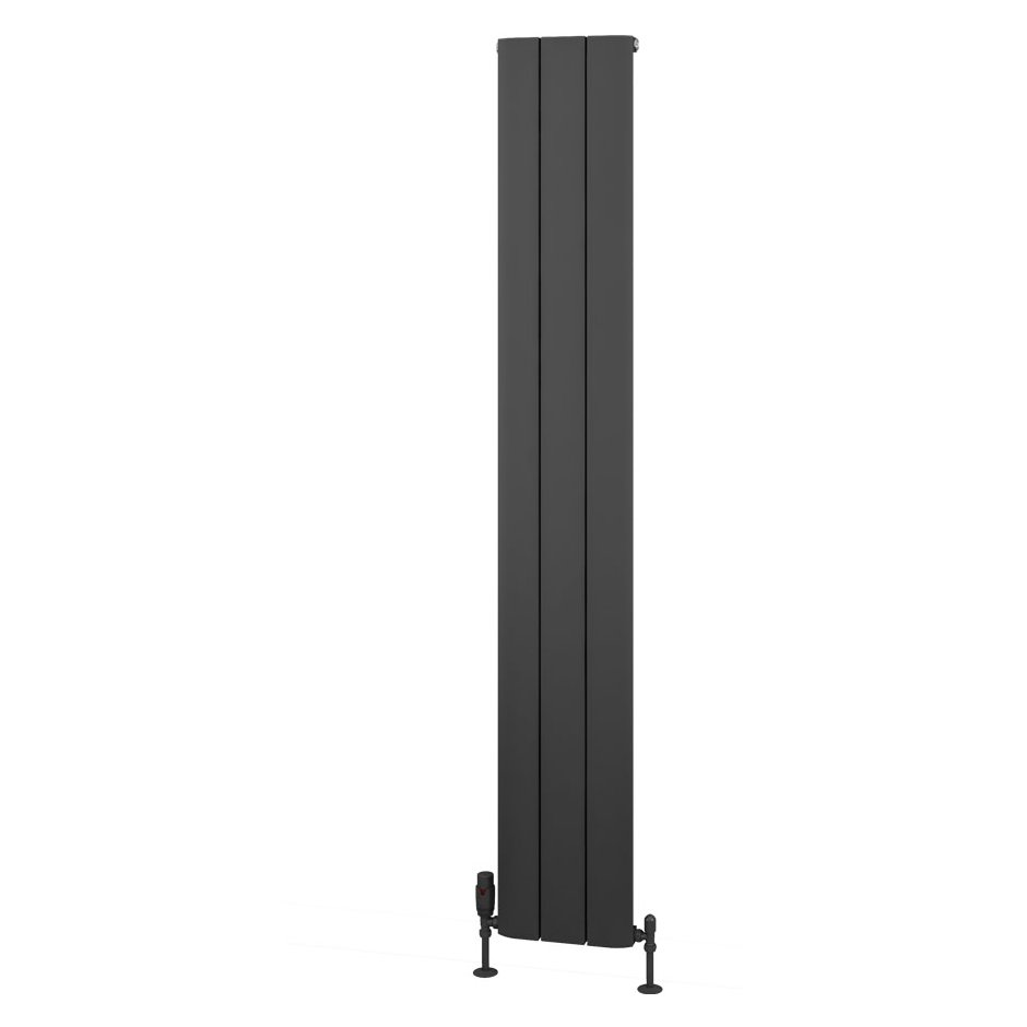 Withington 1800 x 280 Aluminium Radiator Matt Anthracite