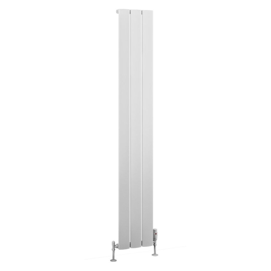 Malmesbury 1800 x 280 Aluminium Radiator Matt White