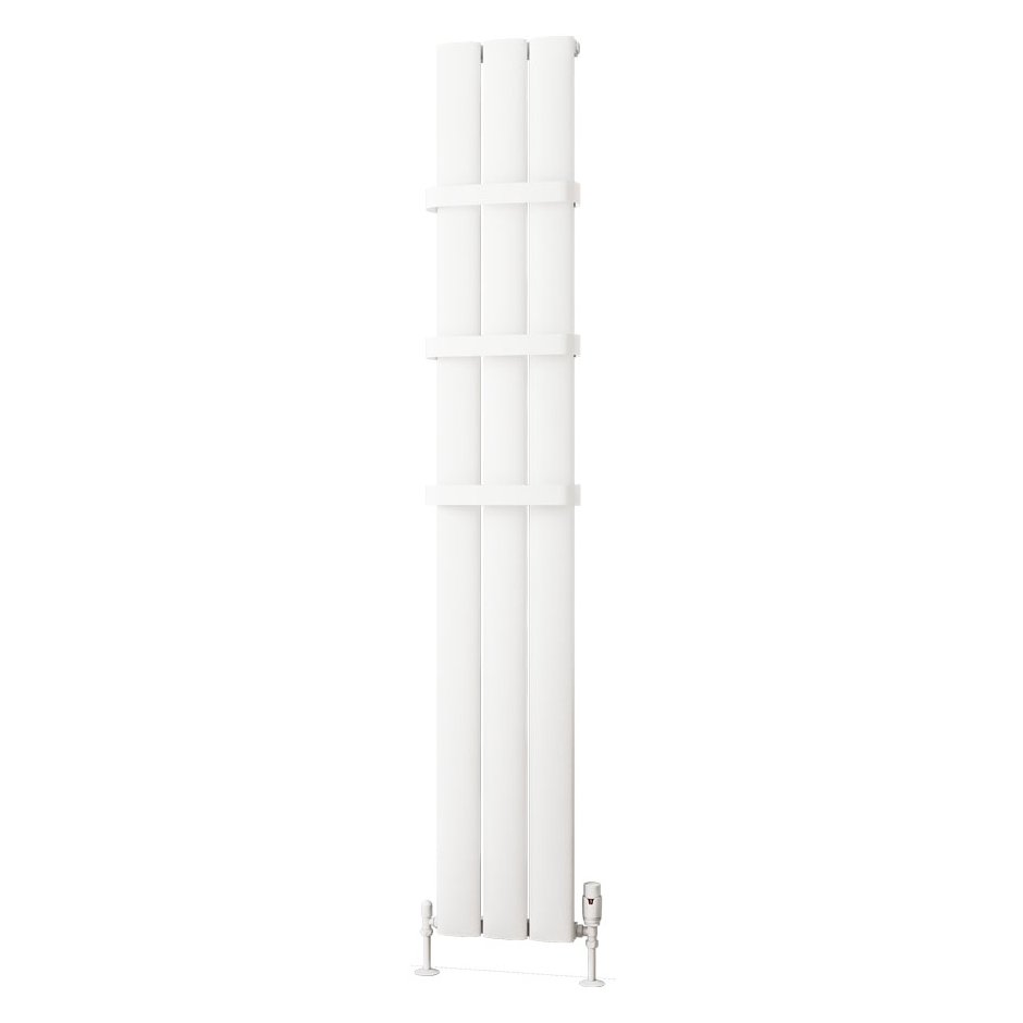 Malmesbury 1800 x 280 Aluminium Radiator Matt White