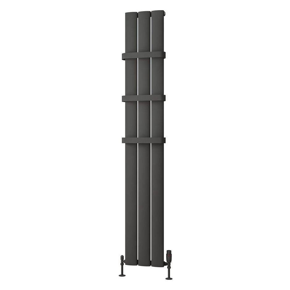 Malmesbury 1800 x 280 Aluminium Radiator Matt Anthracite