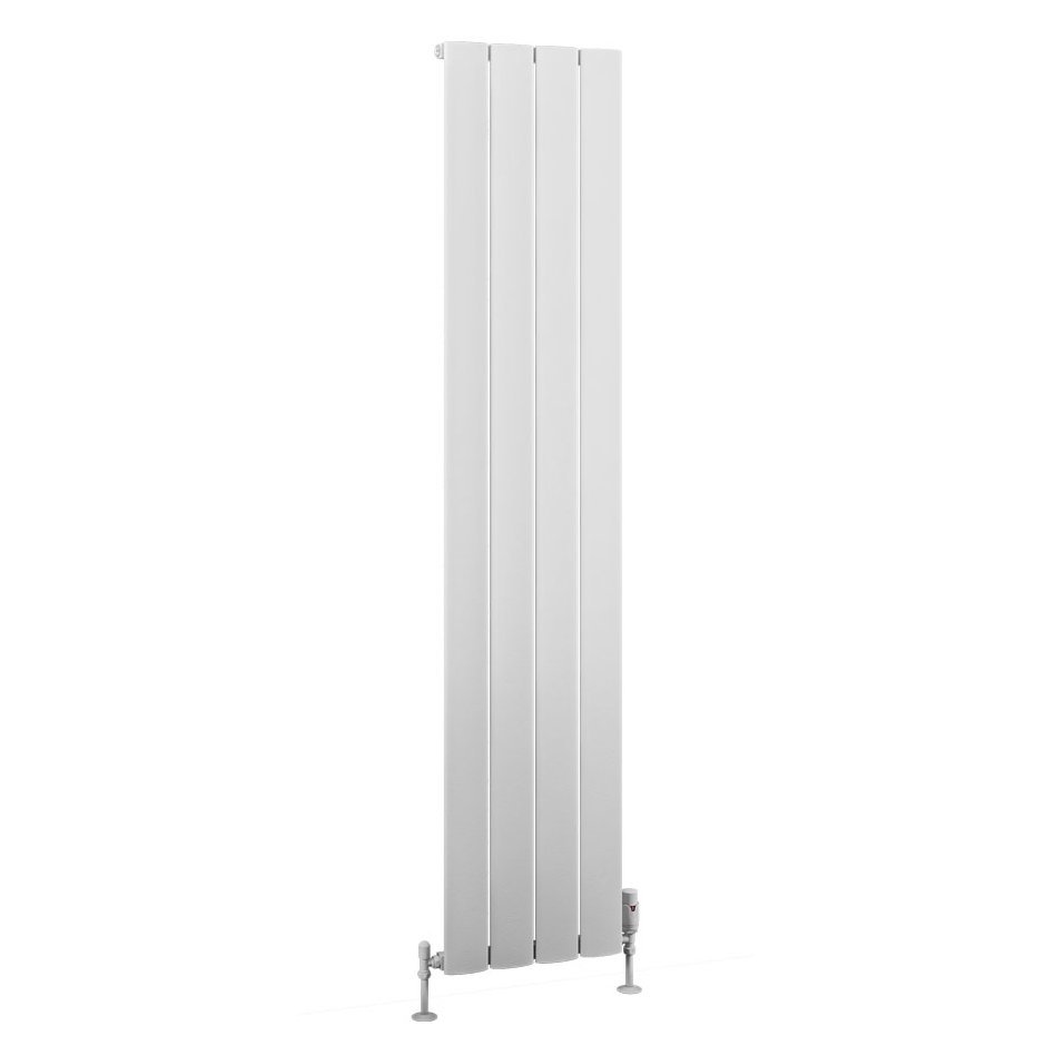 Malmesbury 1800 x 375 Aluminium Radiator Matt White