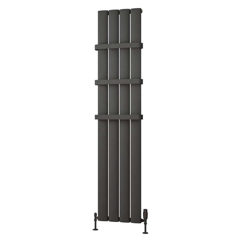 Malmesbury 1800 x 375 Aluminium Radiator Matt Anthracite