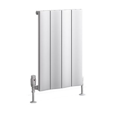 Fairford 600 x 375 Aluminium Radiator Matt White