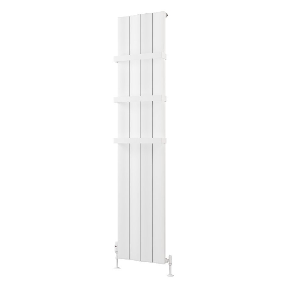 Fairford 1800 x 375 Aluminium Radiator Matt White