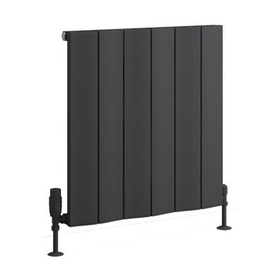 Fairford 600 x 565 Aluminium Radiator Matt Anthracite