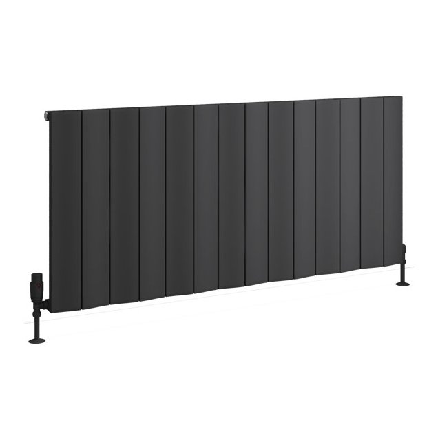 Fairford 600 x 1325 Aluminium Radiator Matt Anthracite