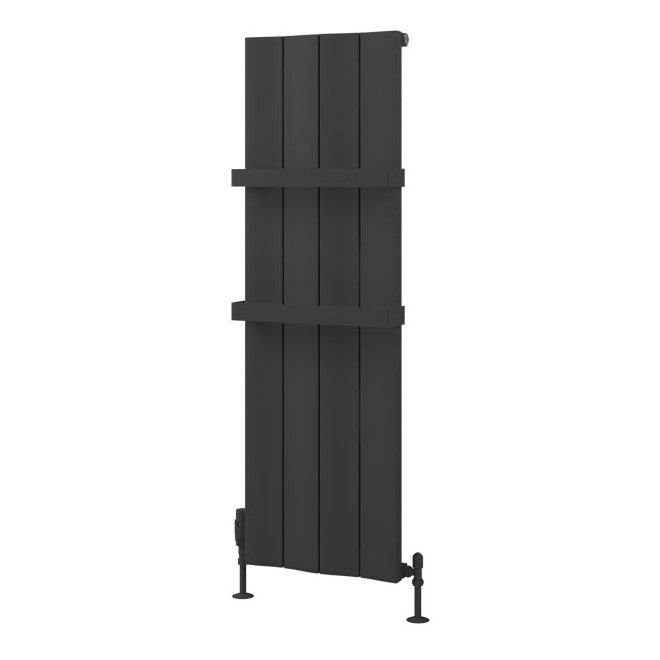 Fairford 1200 x 375 Aluminium Radiator Matt Anthracite