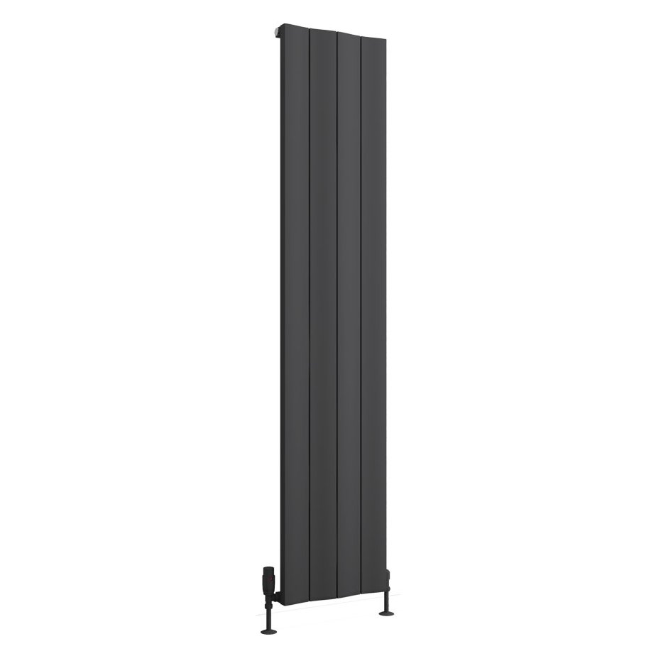 Fairford 1800 x 375 Aluminium Radiator Matt Anthracite