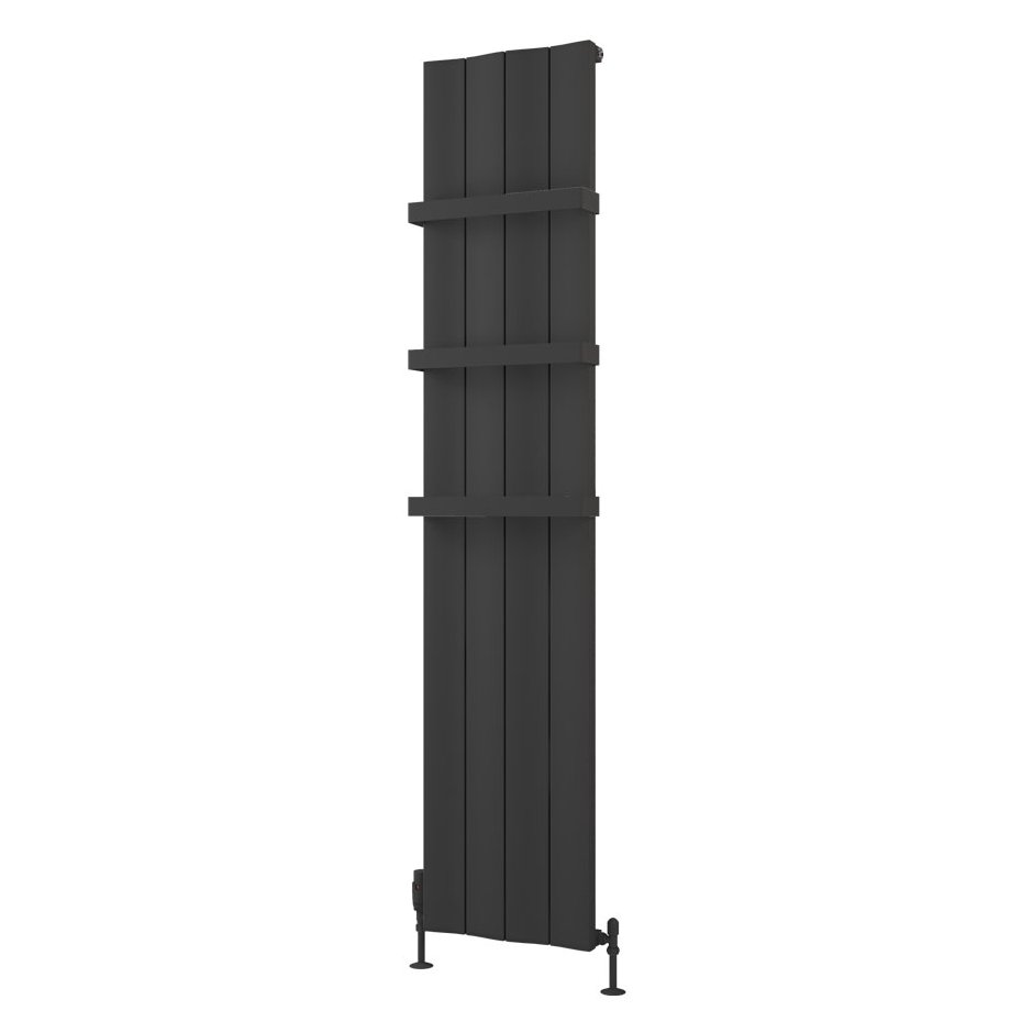 Fairford 1800 x 375 Aluminium Radiator Matt Anthracite